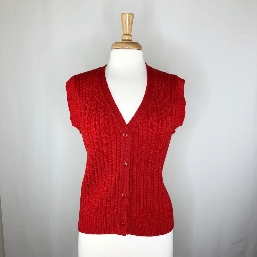 Vintage Pendleton Cardigan Sweater Vest size 38/M